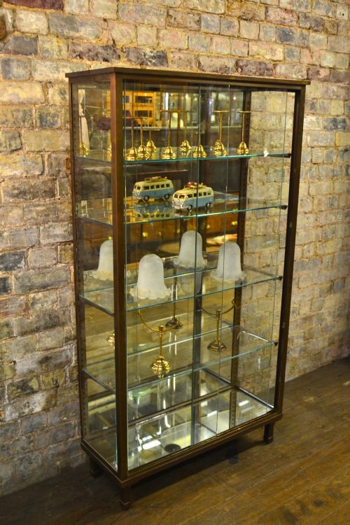 French Bronze Display Cabinet c.1920 (1 of 1) French Bronze Display Cabinet c.1920 (1 of 1)