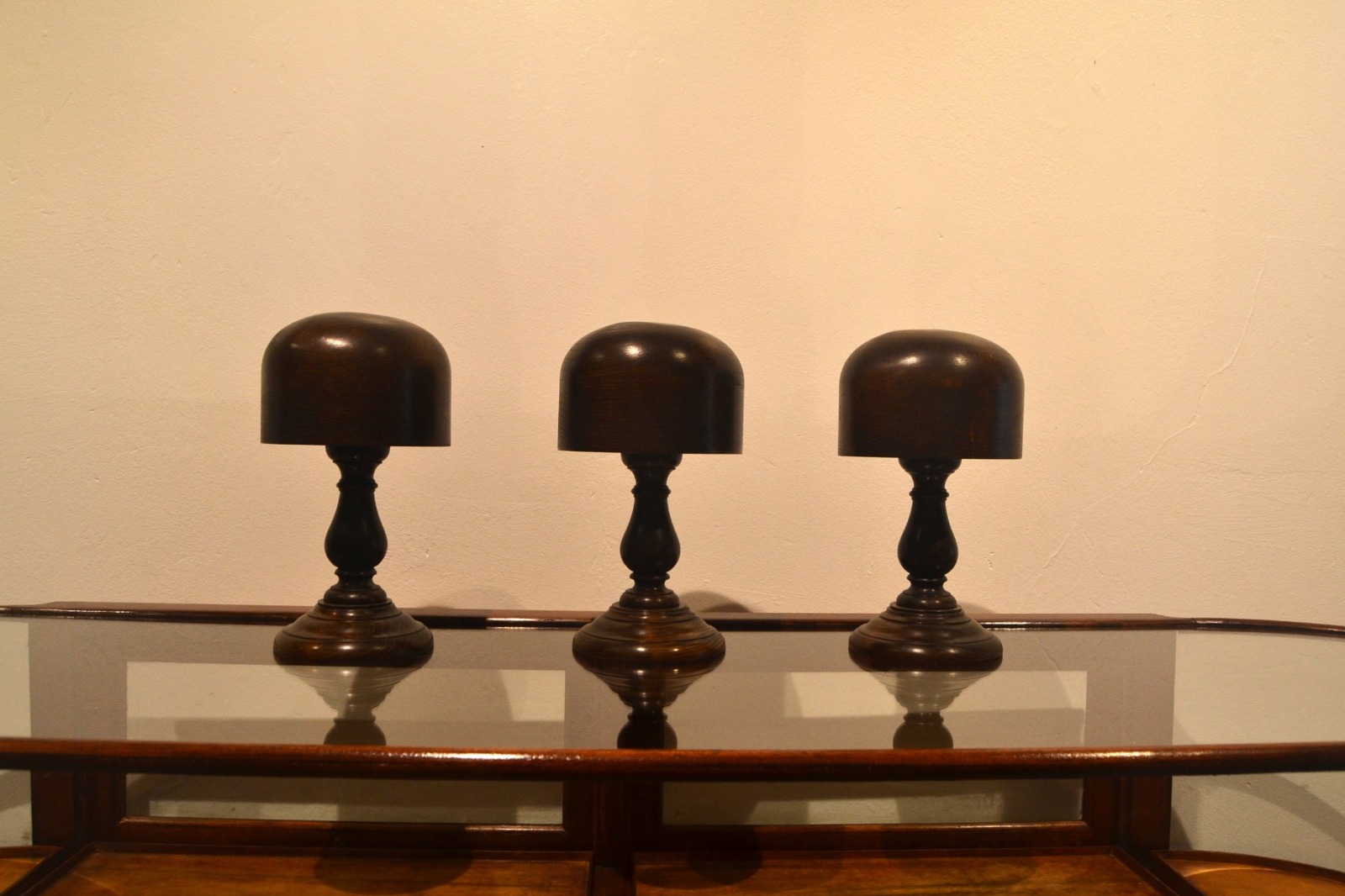 Wooden Hat Display Stands (1 of 4)