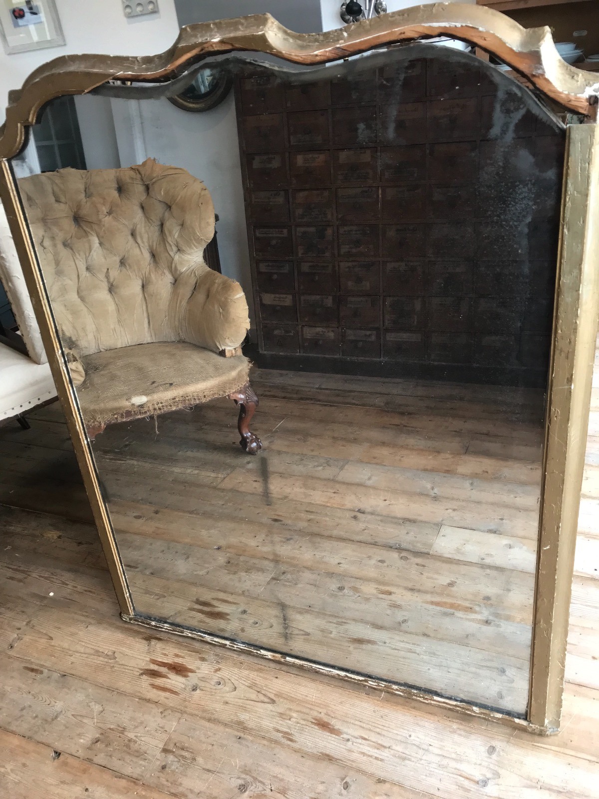 19th Century Gilt Overmantle Mirror (1 of 4) 19th Century Gilt Overmantle Mirror (1 of 4)