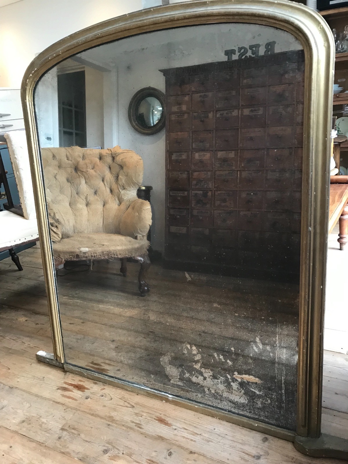 19th Century Gilt Overmantle Mirror (1 of 1) 19th Century Gilt Overmantle Mirror (1 of 1)