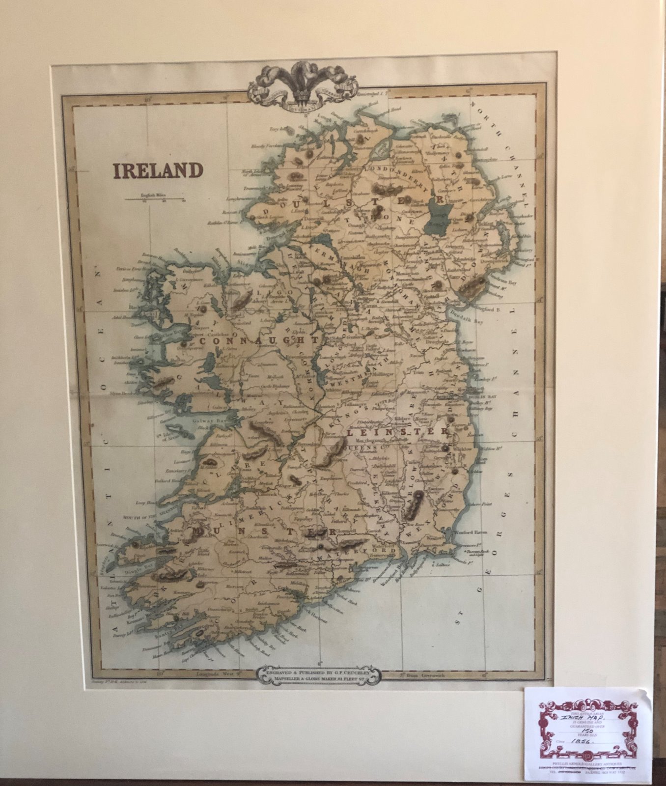 Antiquarian Map of Ireland c.1856 (1 of 1)