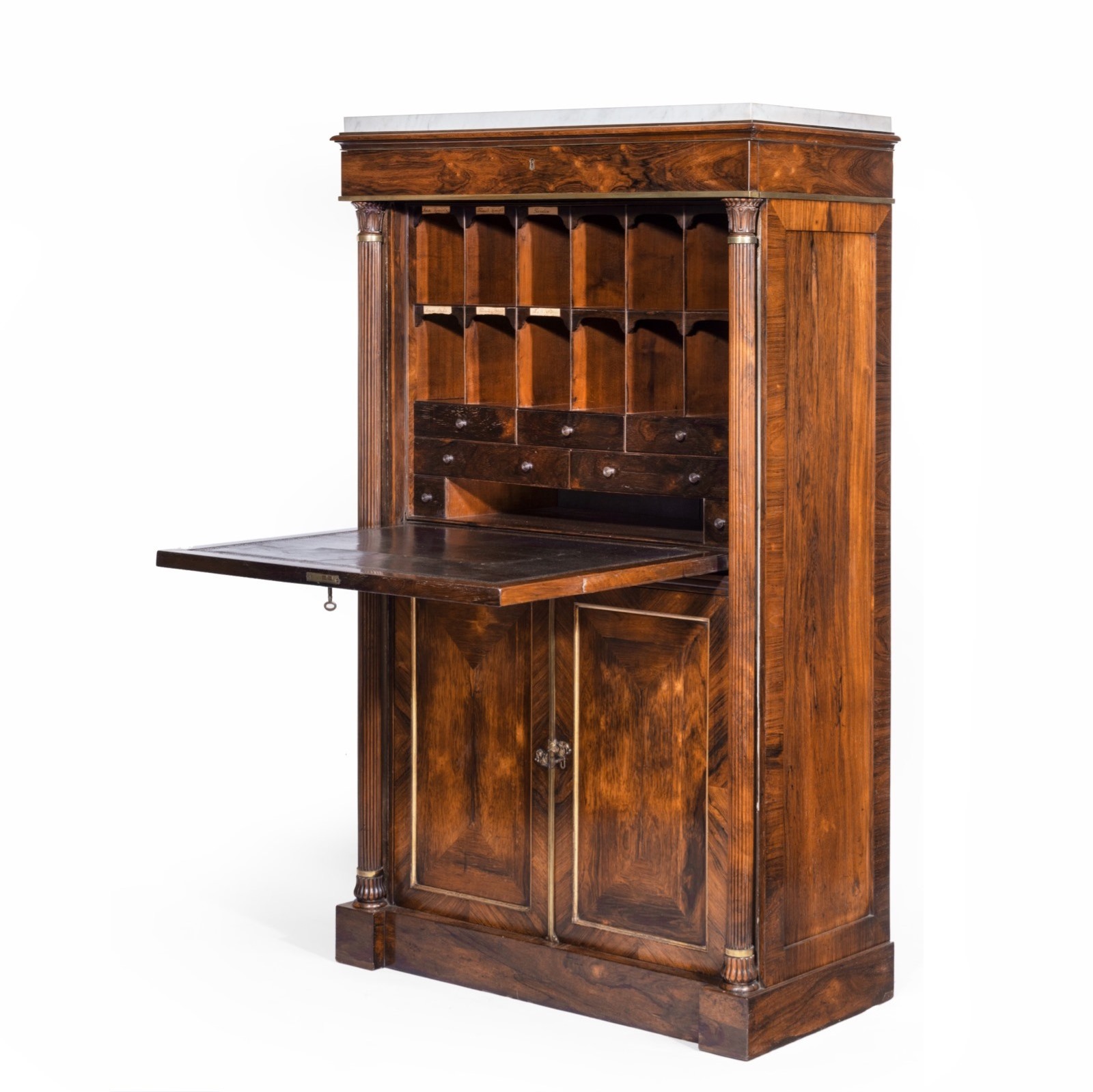 Antique Rosewood Escritoire by Jamar c.1820 (1 of 15)