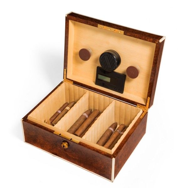 Edwardian Amboyna Humidor (1 of 4) Edwardian Amboyna Humidor (1 of 4)