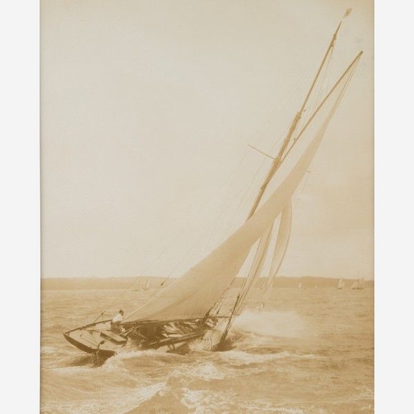 Early Silver Gelatin Photographic Print by Beken of Cowes - Yacht Solde (1 of 1)
