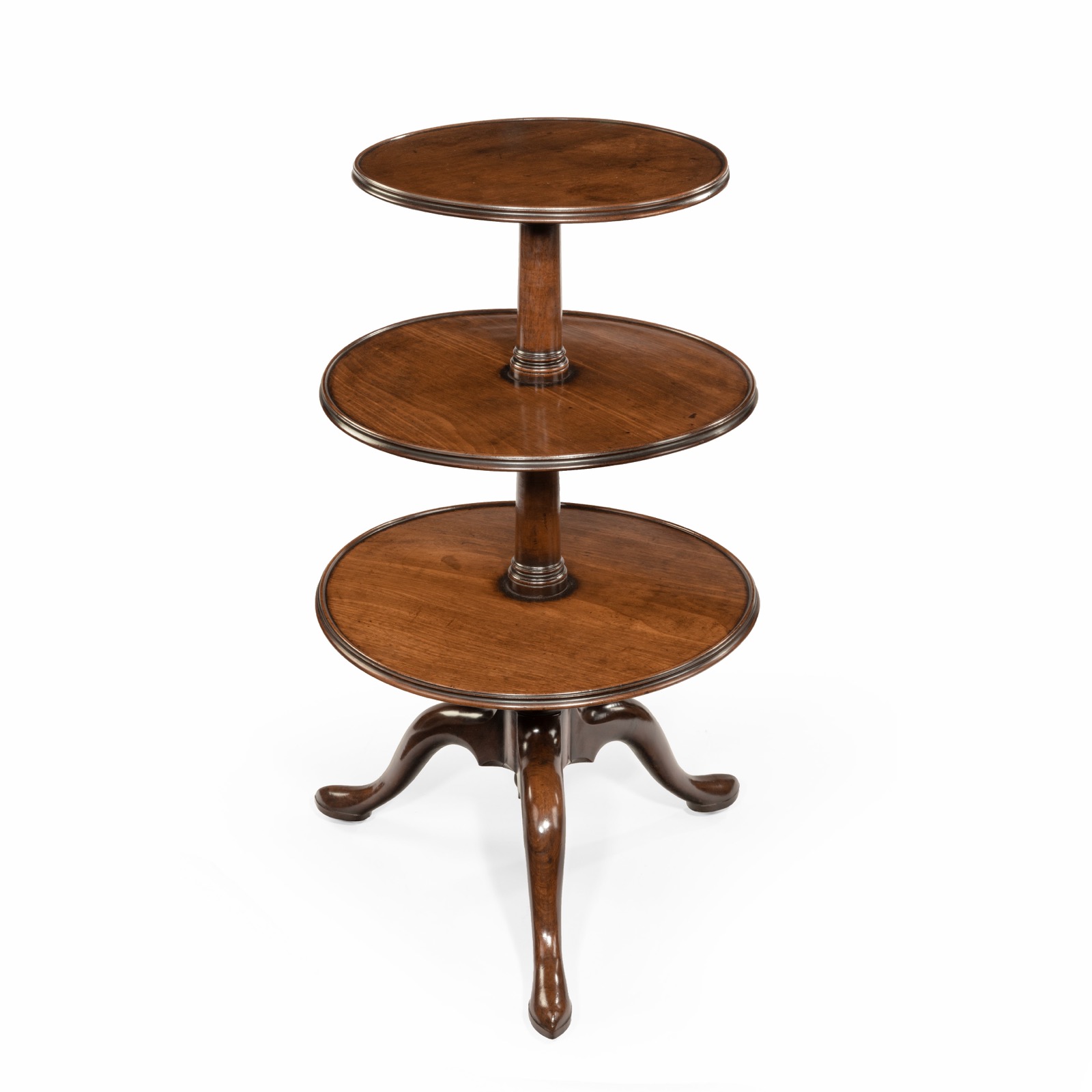 Early George III Three Tier Mahogany Dumbwaiter (1 of 4)