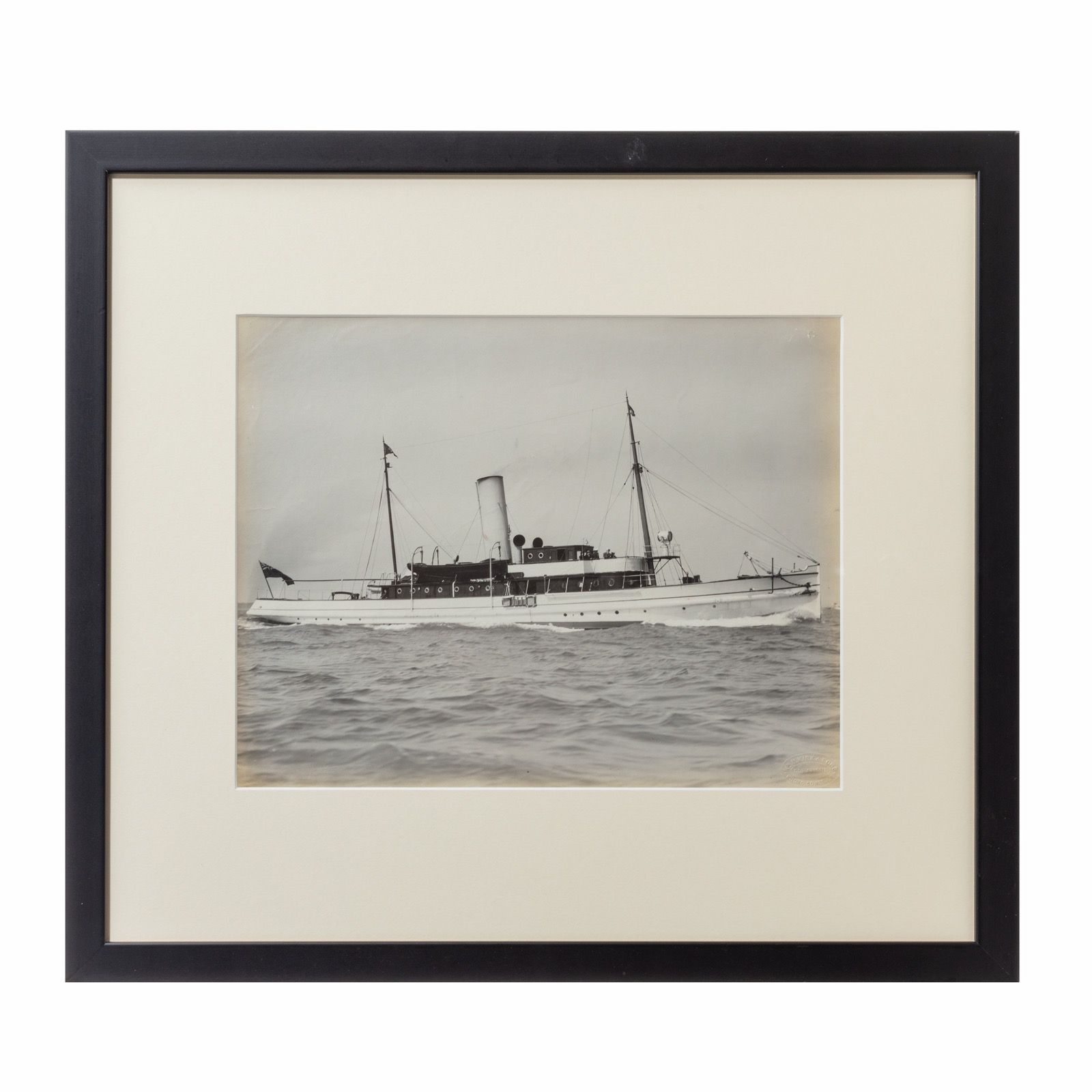 Original Gelatine Print of a Gentleman’s Steam Yacht (1 of 1) Original Gelatine Print of a Gentleman’s Steam Yacht (1 of 1)