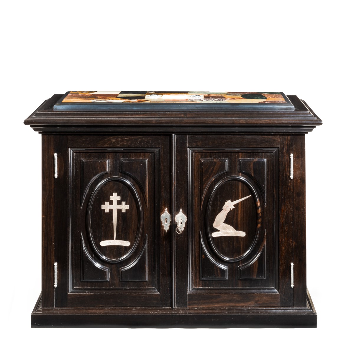 Superb Early Victorian Ebony Collector’s Cabinet (1 of 17)