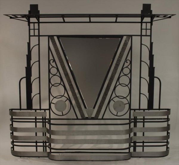 French Art Deco 1930s Wall Stand Hat Rack with Shelves (1 of 4) French Art Deco 1930s Wall Stand Hat Rack with Shelves (1 of 4)