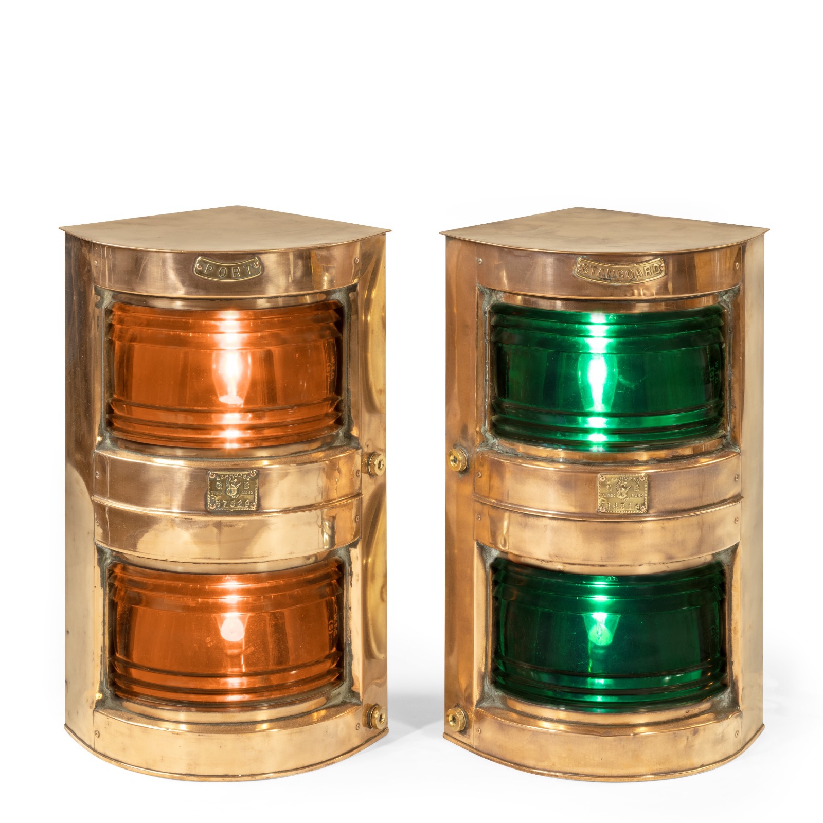 Pair of Ship’s Navigation Lights (1 of 1) Pair of Ship’s Navigation Lights (1 of 1)