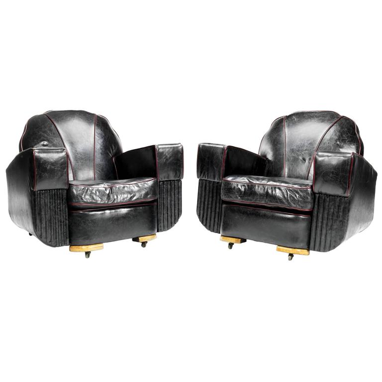 Pair of Art Deco Club Armchairs (1 of 1) Pair of Art Deco Club Armchairs (1 of 1)