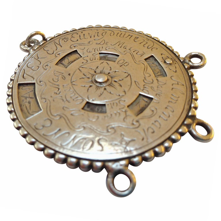Late 18th Century Silver Dutch Perpetual Calender (1 of 4) Late 18th Century Silver Dutch Perpetual Calender (1 of 4)
