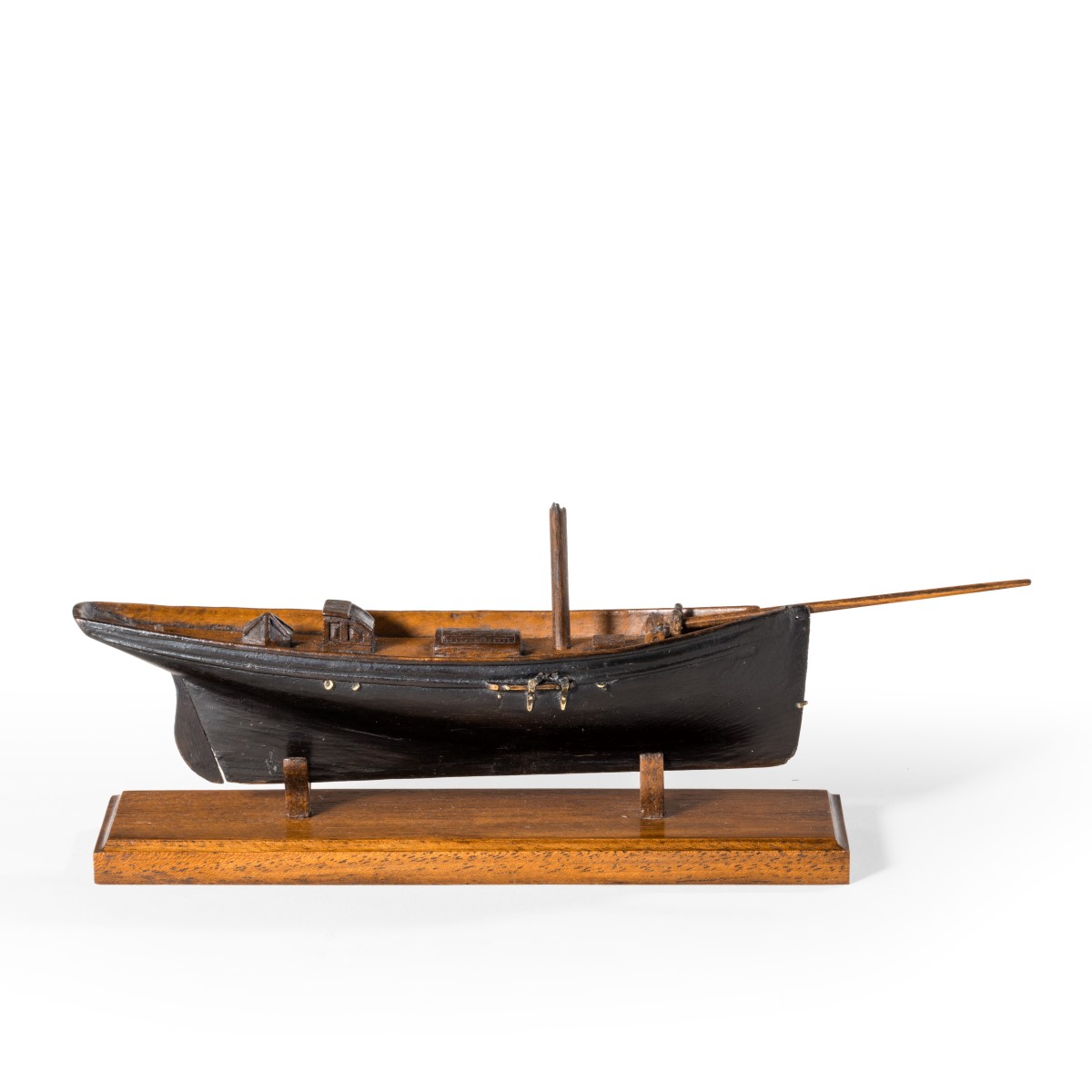 Victorian Model of a Racing Yacht on a Wooden Stand Original Paint (1 of 6)