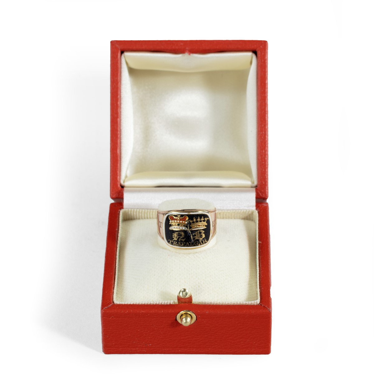 The Enamel & Gold Nelson Memorial Ring - Made for his Aunt, Mrs Thomasine Goulty (1 of 4)