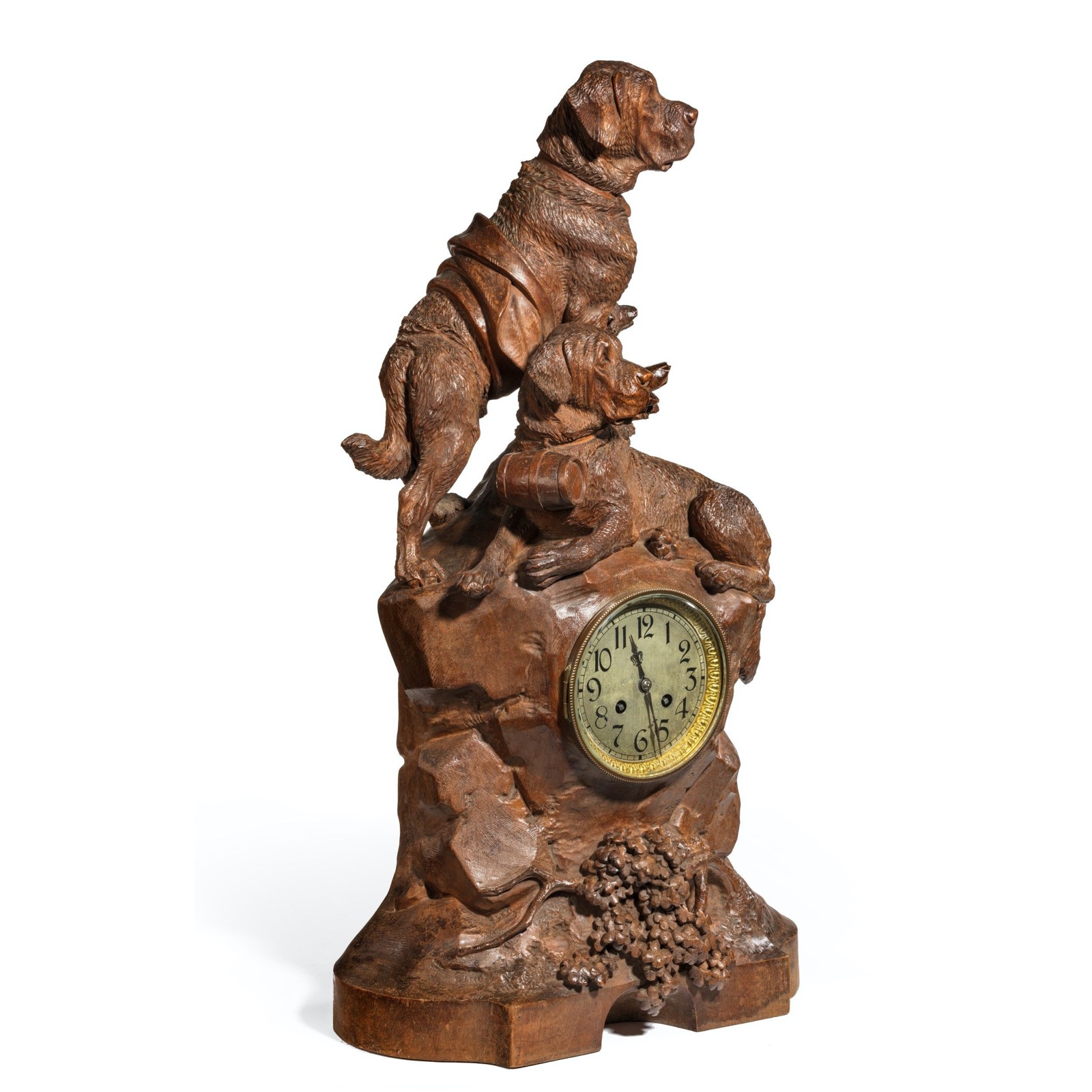 ‘Black Forest’ Walnut Clock c.1880 (1 of 4)