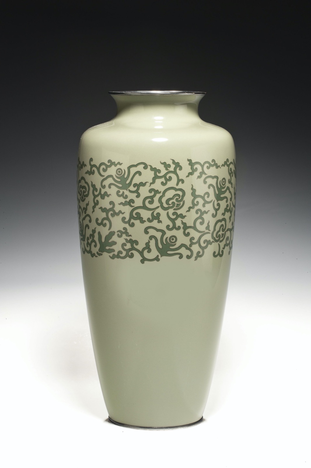 Large Japanese Cloisonne Vase, Meiji Period (1 of 2)