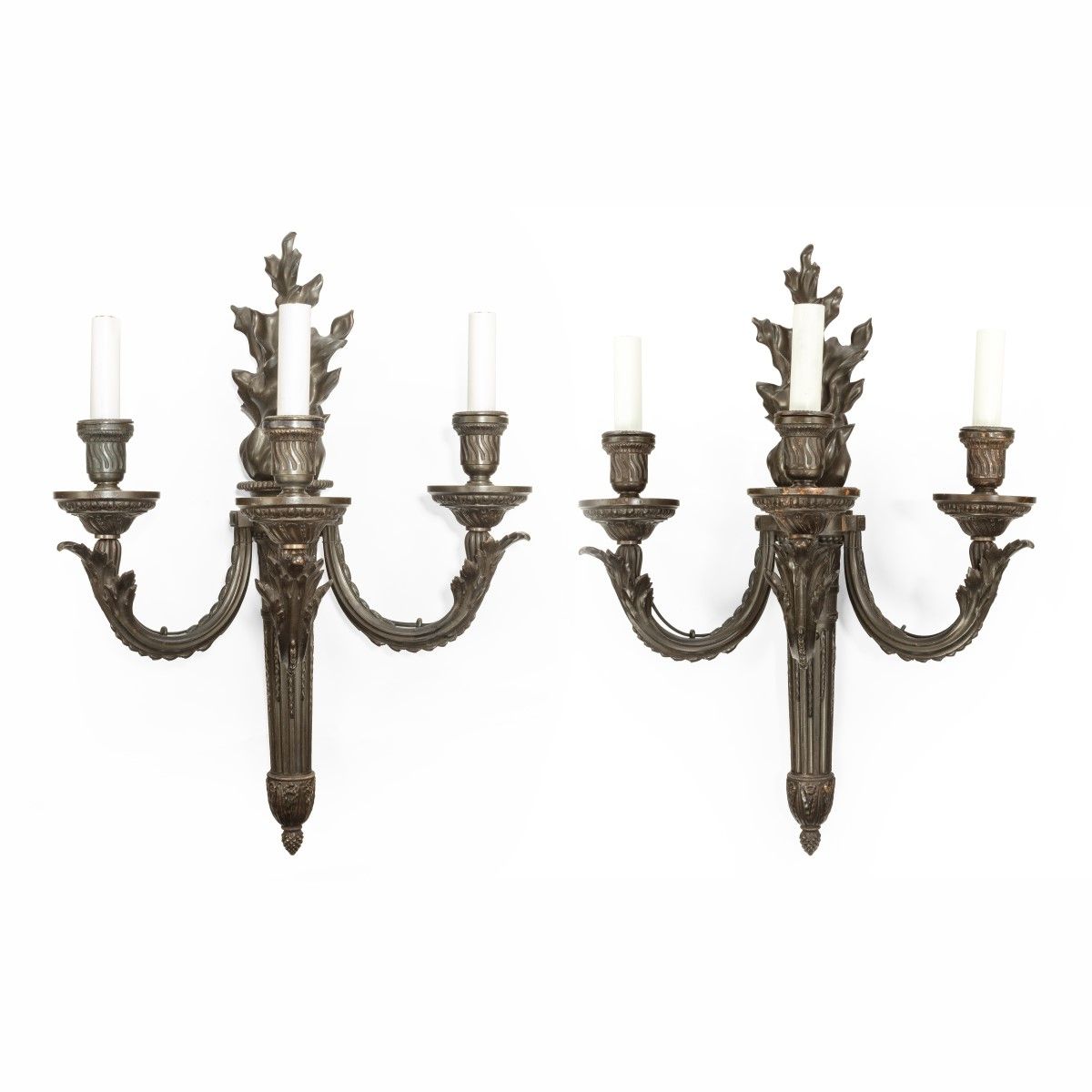 Pair of French Bronze Wall-Lights c.1880 (1 of 5)