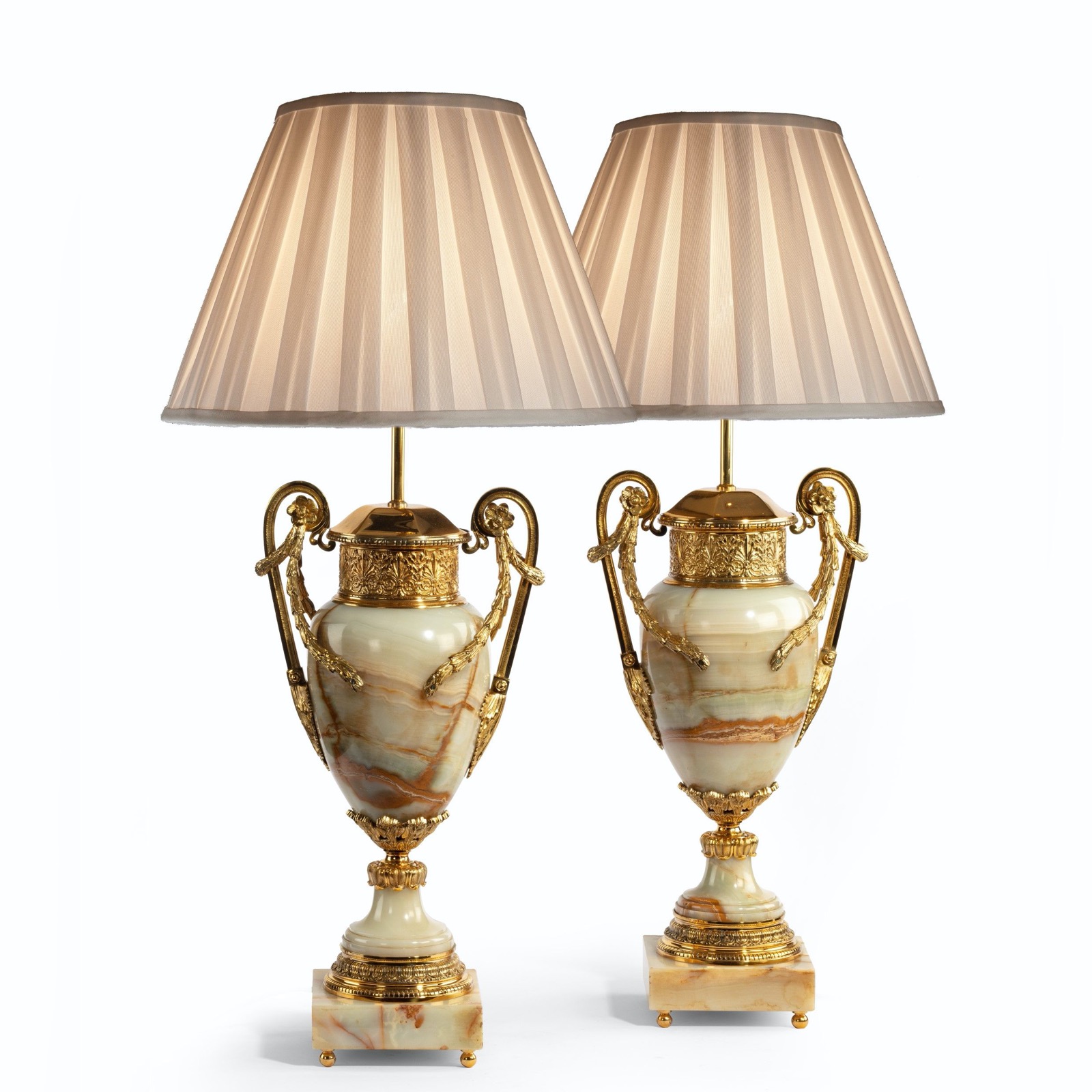 French Onyx & Ormolu Lamps c.1900 (1 of 6)