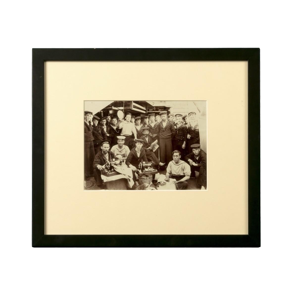 Photograph of the Crew of HMS Dido on Deck (1 of 2)