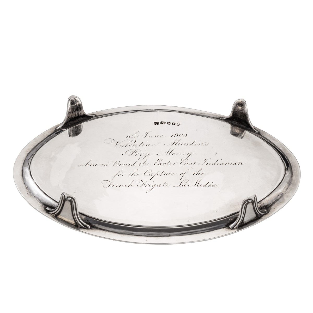 Valentine Munden’s Prize Money Silver Salver London 1792 (1 of 4)