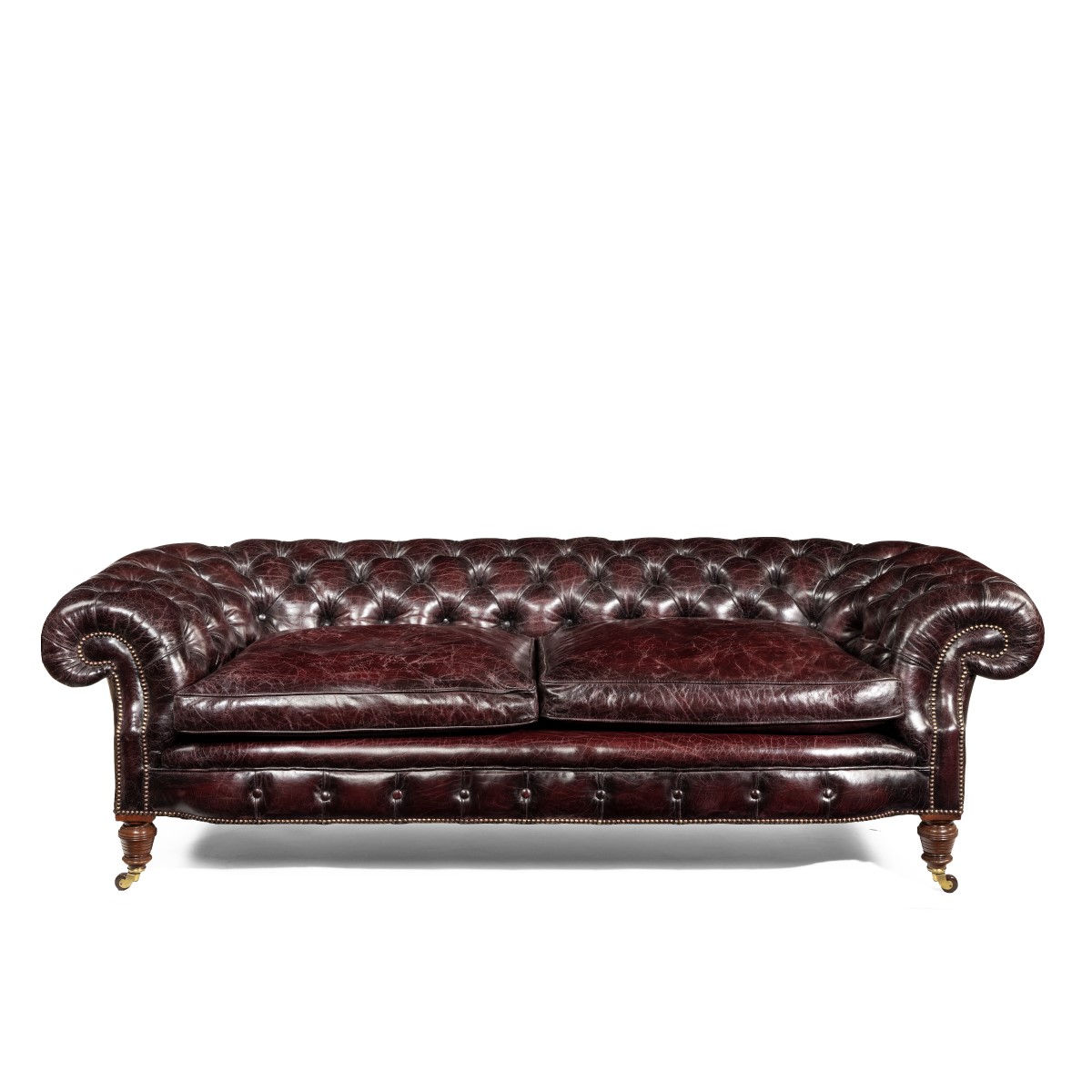 Victorian Walnut Chesterfield Sofa (1 of 5)