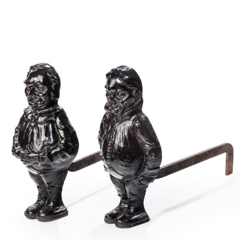 Pair of Cast Iron Andirons (1 of 5)