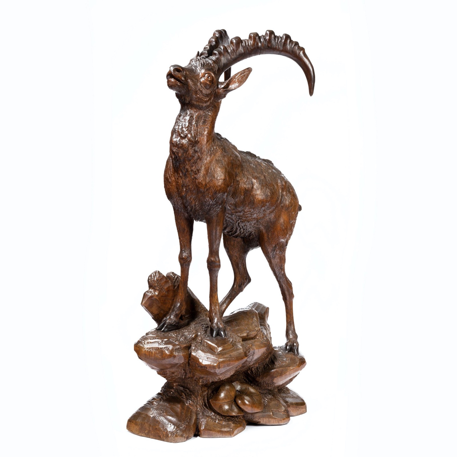 Black Forest Wood Carving of an Ibex (1 of 8)