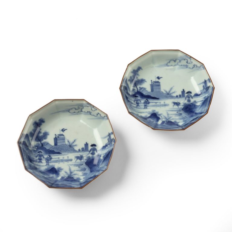 Pair of Edo Period ‘Scheveningen’ Design Arita Export Dishes (1 of 1)