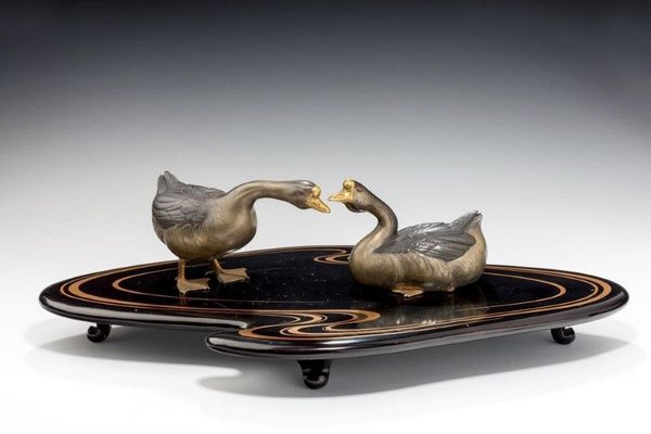 Showa Period Okimono of Two Geese (1 of 7)