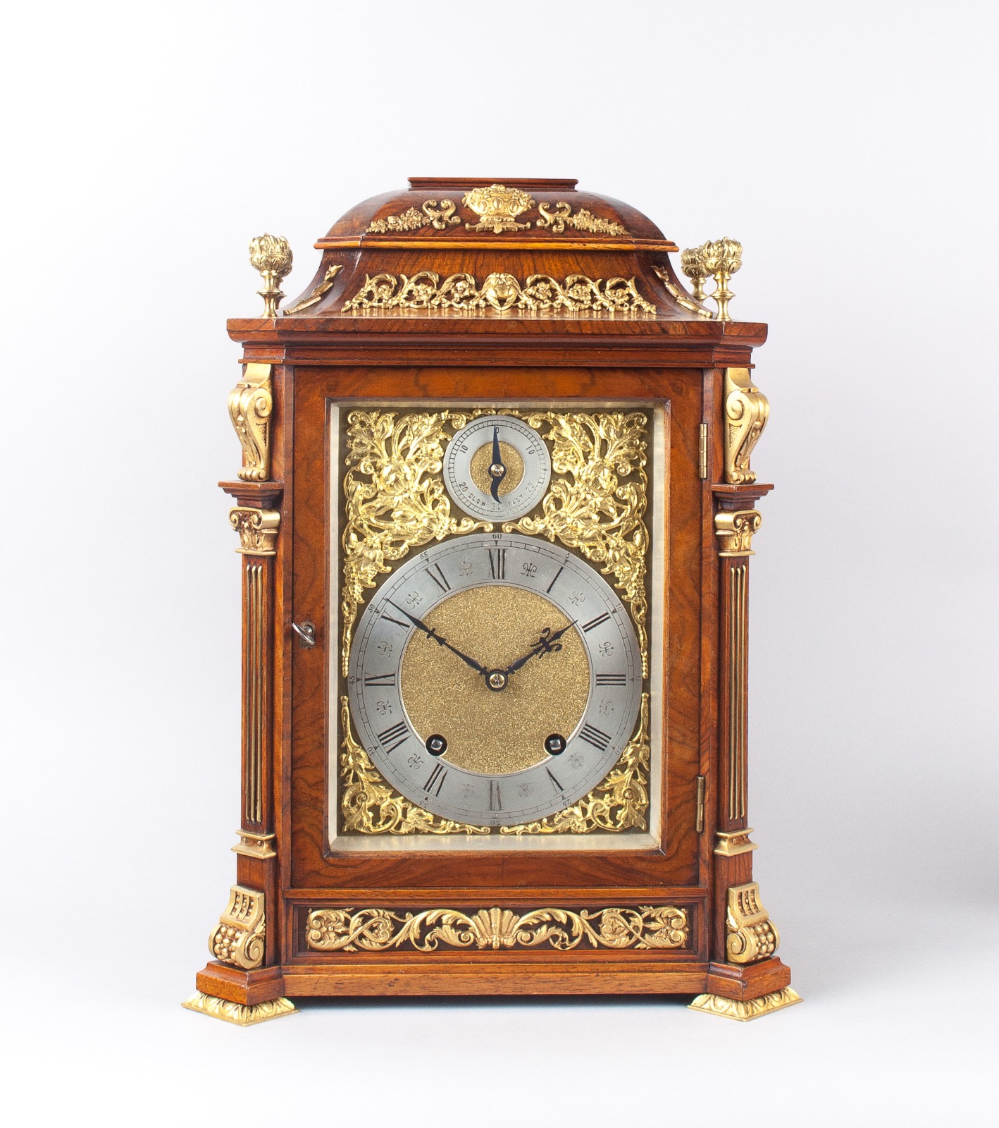 Burr Walnut Bracket / Mantel Clock by Lenzkirch C.1904 (1 of 1) Burr Walnut Bracket / Mantel Clock by Lenzkirch C.1904 (1 of 1)