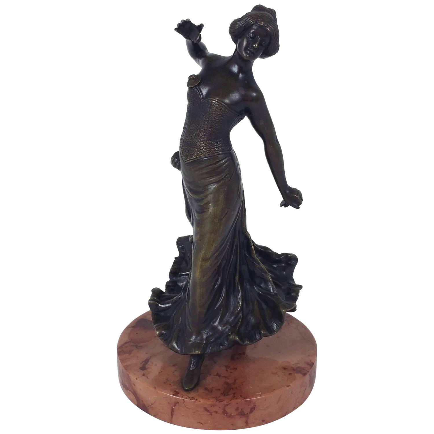 19th Century Spanish Bronze Figure of a Flamenco Dancer TC7343