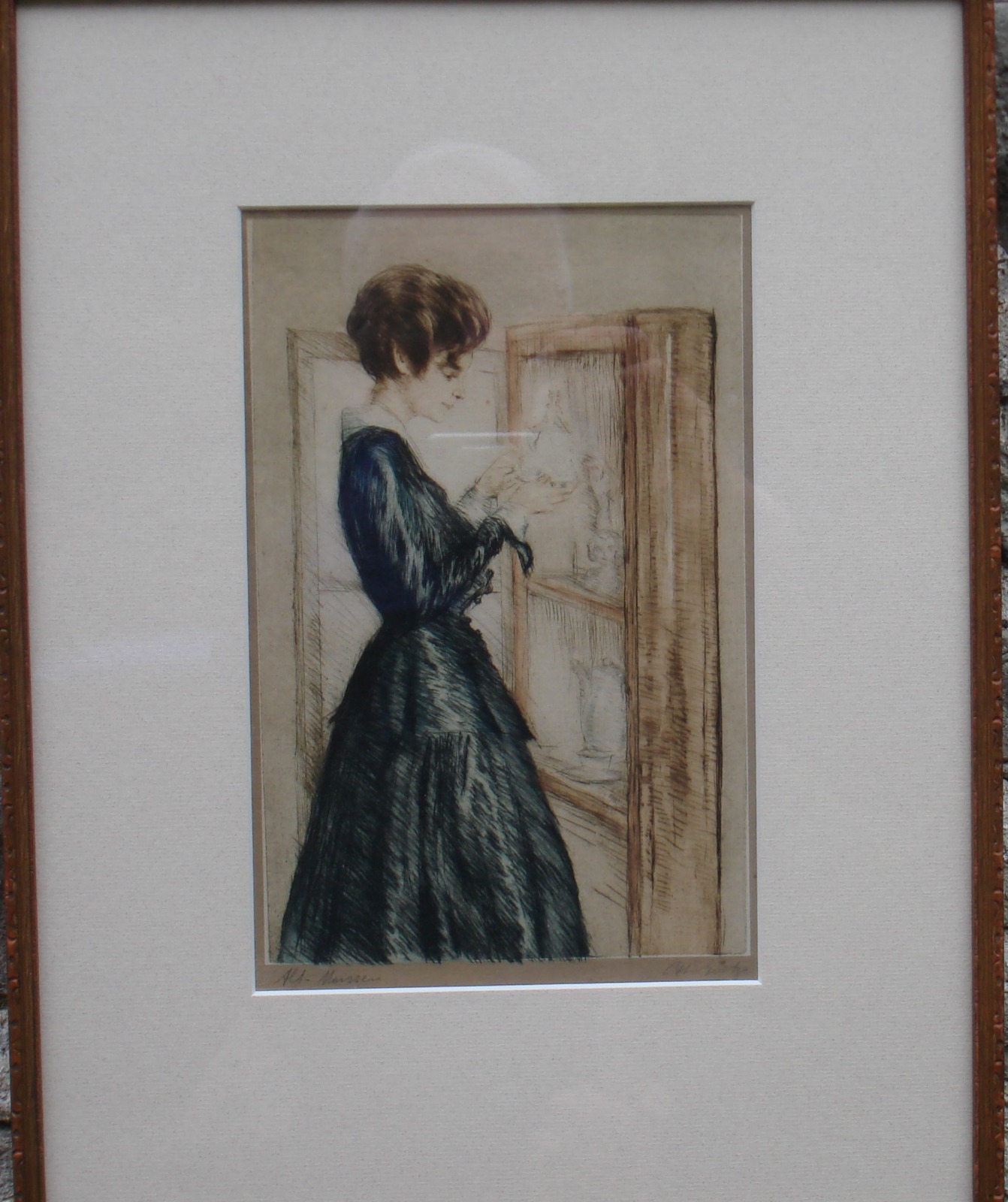 Otto Goetze - Etching with Colour - Alt Meissen (1 of 1)