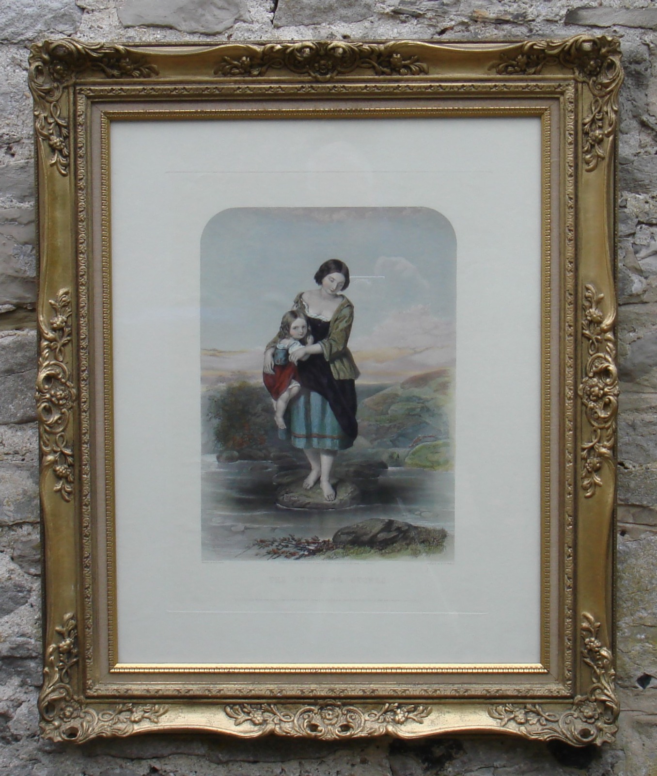 Augustus Jules Bouvier 1827-1881 The Stepping Stones (1 of 1)