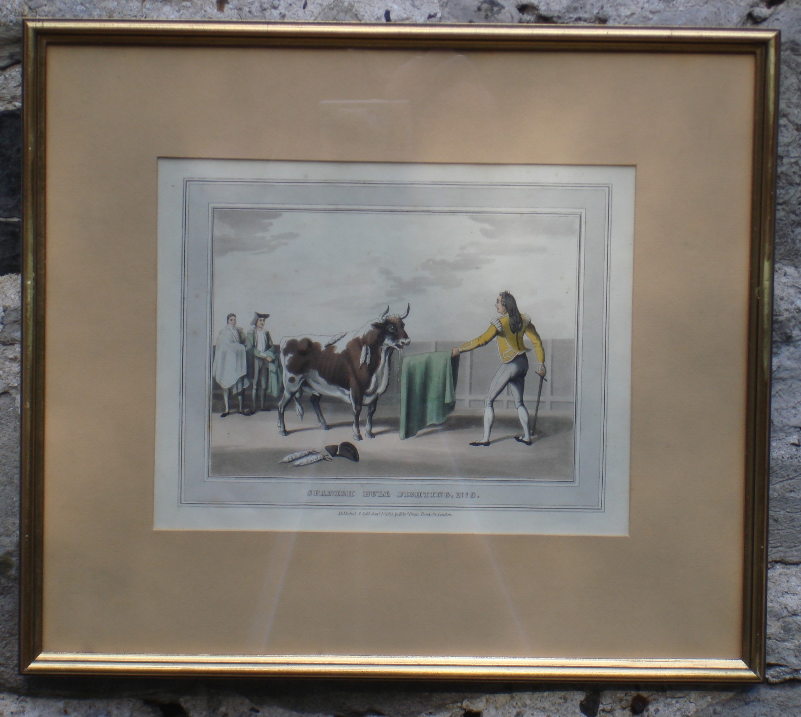 Nine Spanish Bull Fighting Aquatints (1 of 8)