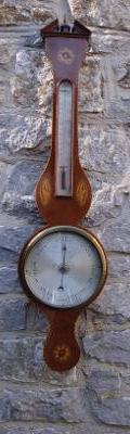 Mahogany Wheel Barometer - Lione Holborn (1 of 1)