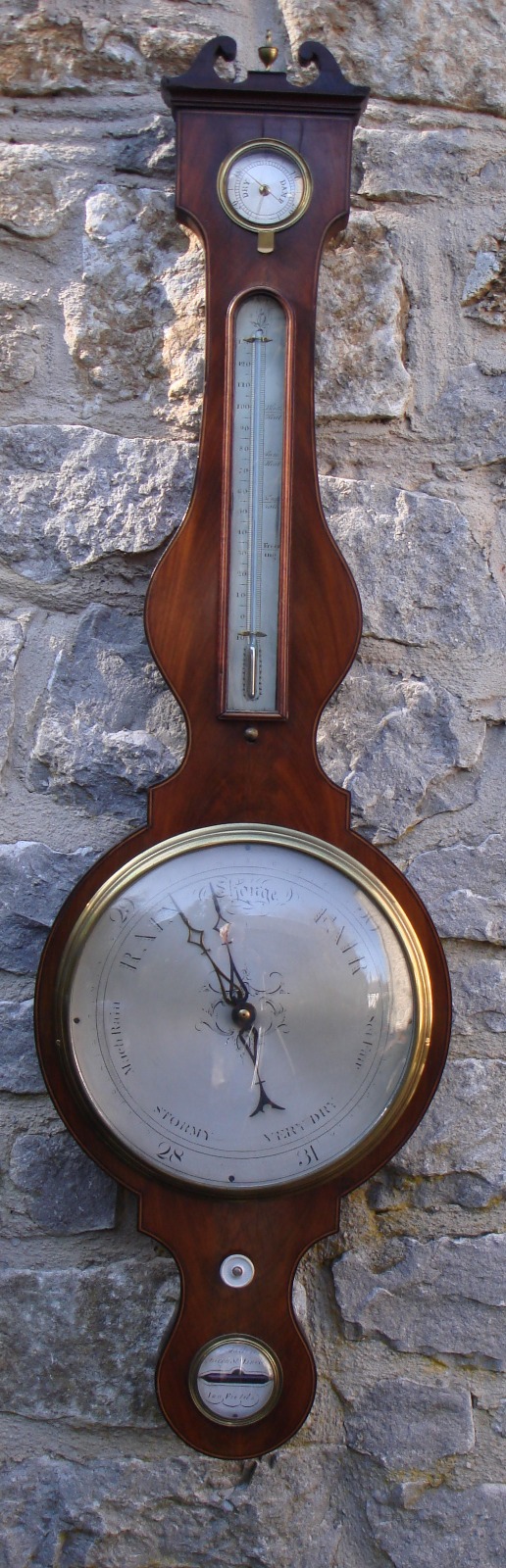 Mahogany Wheel Barometer. Saltera Lincoln's Inn Fields (1 of 1)