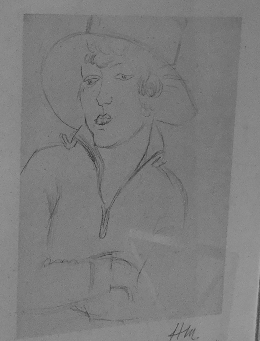 Lithograph by Henry Matisse - Girl with a Hat (1 of 1)