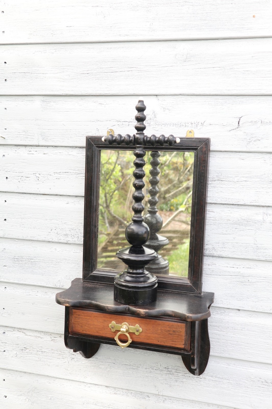 19th Century, French Ebonised Crucifix, Bobbin Turned Ecclesiastical, Napolean III Era c.1865 (1 of 28)