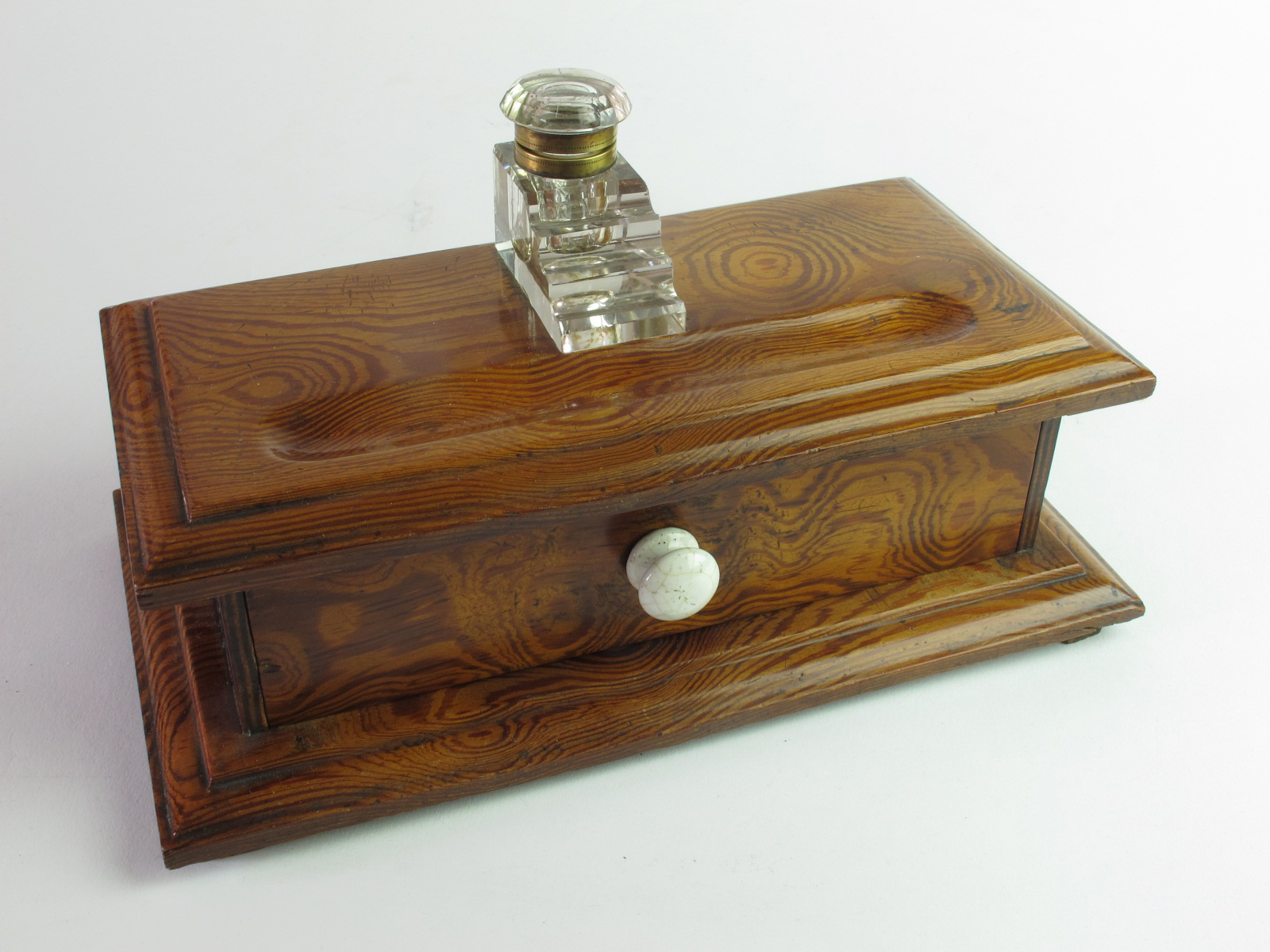 Art Deco Oak Ink Stand & Desk Tidy 2102 / LA176445