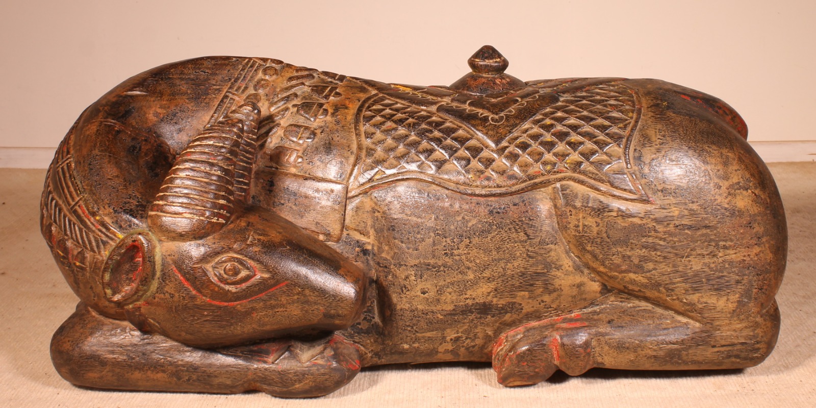 Indian Buffalo in Wood of the 19th Century (1 of 9)
