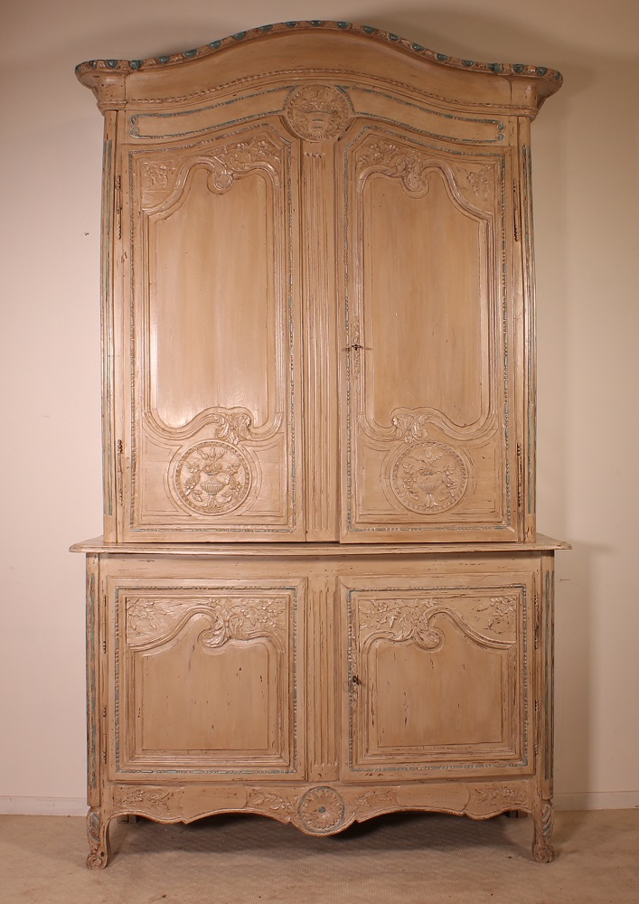 18th Century French Buffet Á Deux Corps Polychrome (1 of 10)