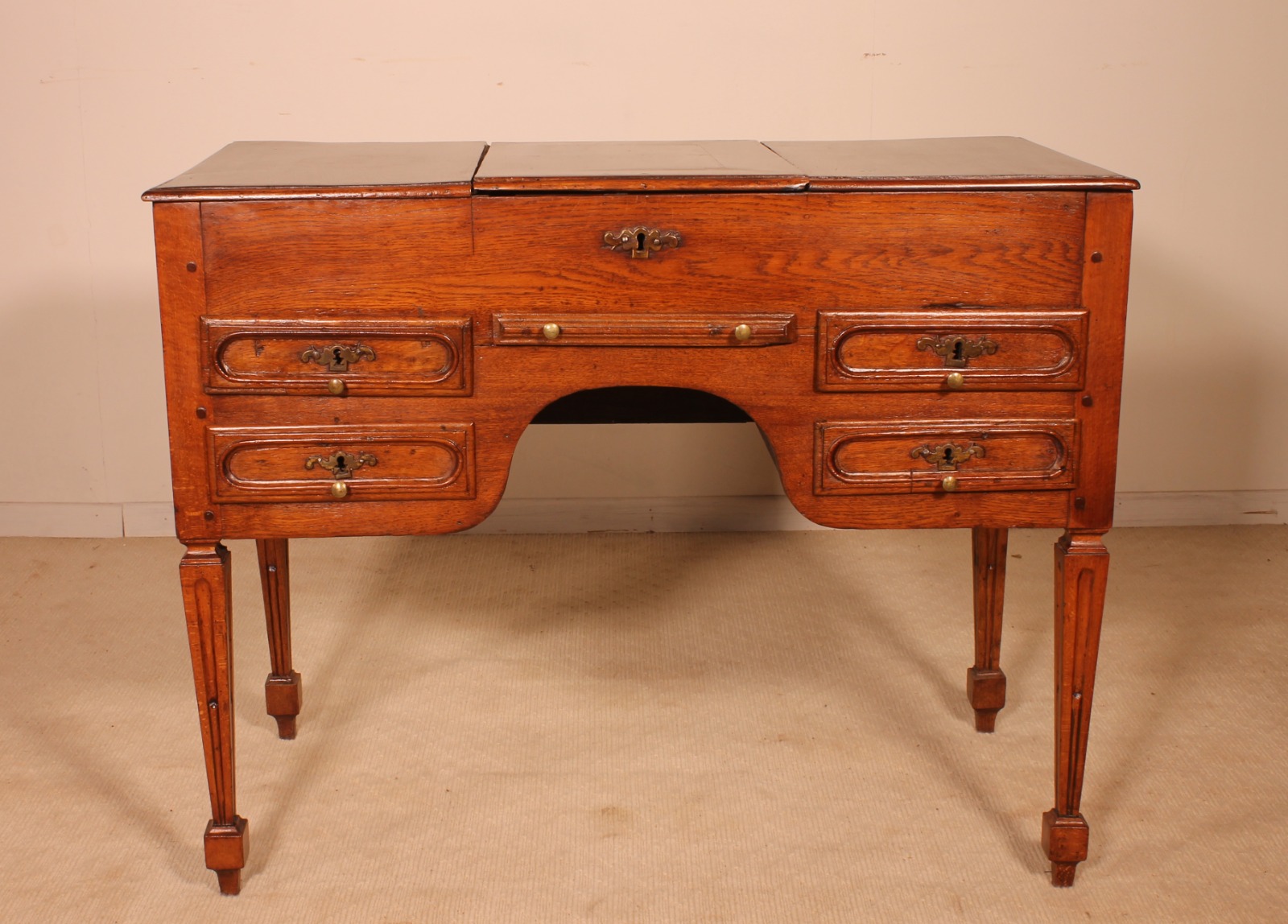 Little Louis XVI Dressing / Side Table Table in Oak 18th Century (1 of 9)