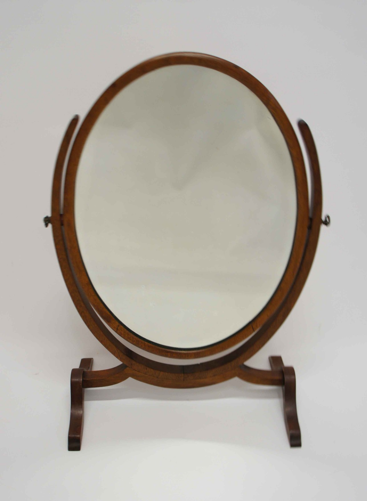 Early 20th Century Mahogany Oval Dressing Table Mirror YAL 2433