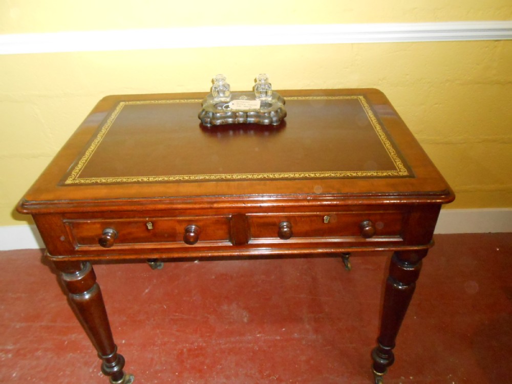 Victorian Writing Table with 2 Drawers (1 of 7)
