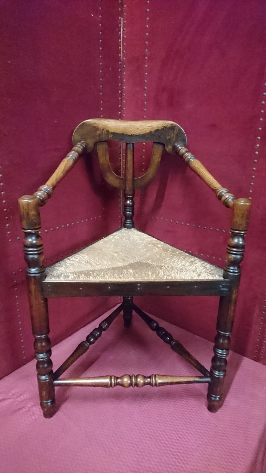 Rushed Seated Corner Chair (1 of 8)