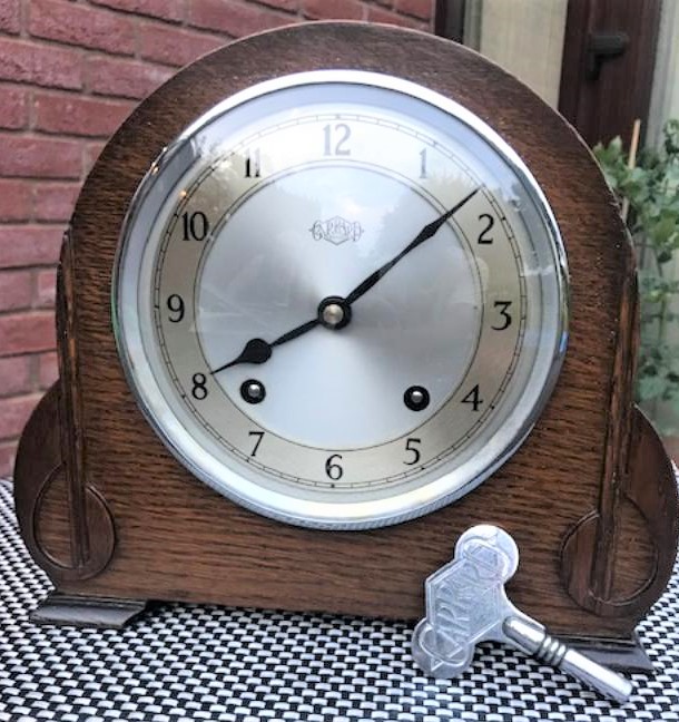 1940's English Striking Mantel Clock by Garrard. (1 of 7) 1940's English Striking Mantel Clock by Garrard. (1 of 7)