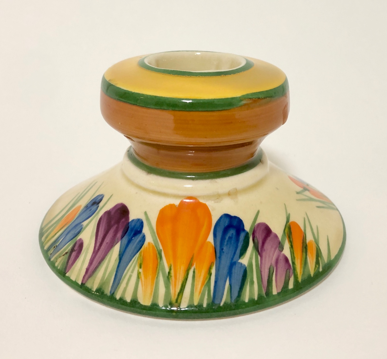 Clarice Cliff Autumn Crocus Candlestick (1 of 1) Clarice Cliff Autumn Crocus Candlestick (1 of 1)