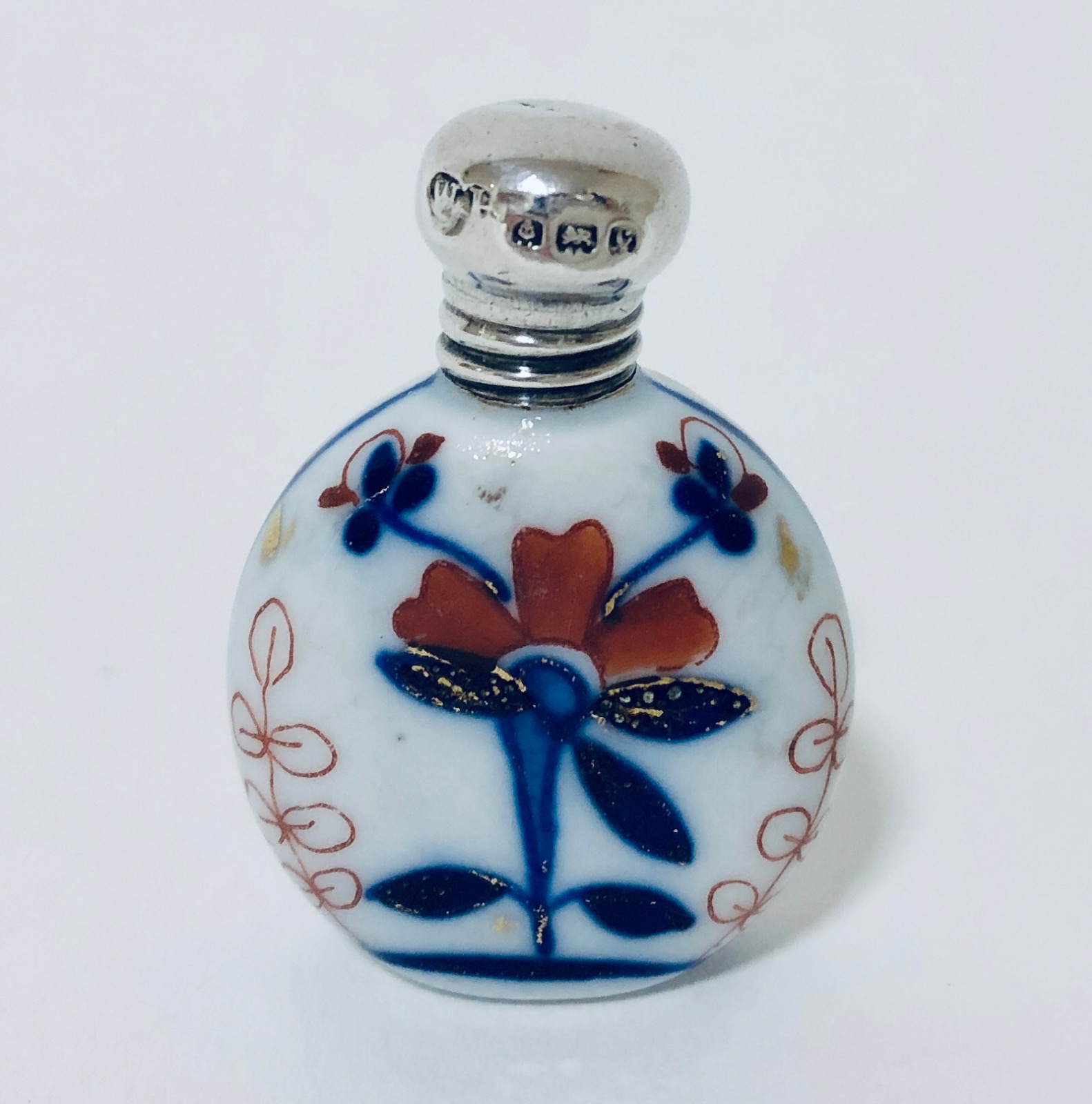 Antique Miniature Painted Scent Bottle Mini Perfume Bottle With Hand Painted