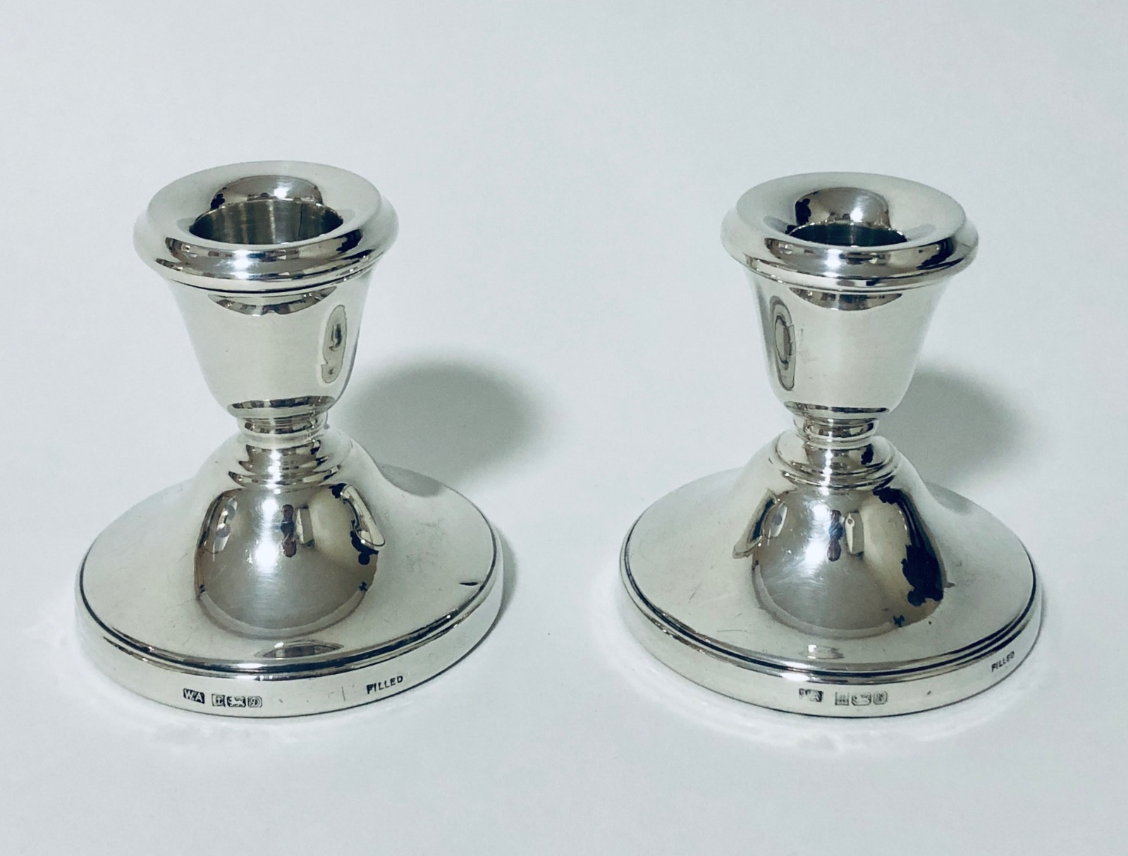 Pair of Sterling Silver Candlesticks (1 of 1) Pair of Sterling Silver Candlesticks (1 of 1)