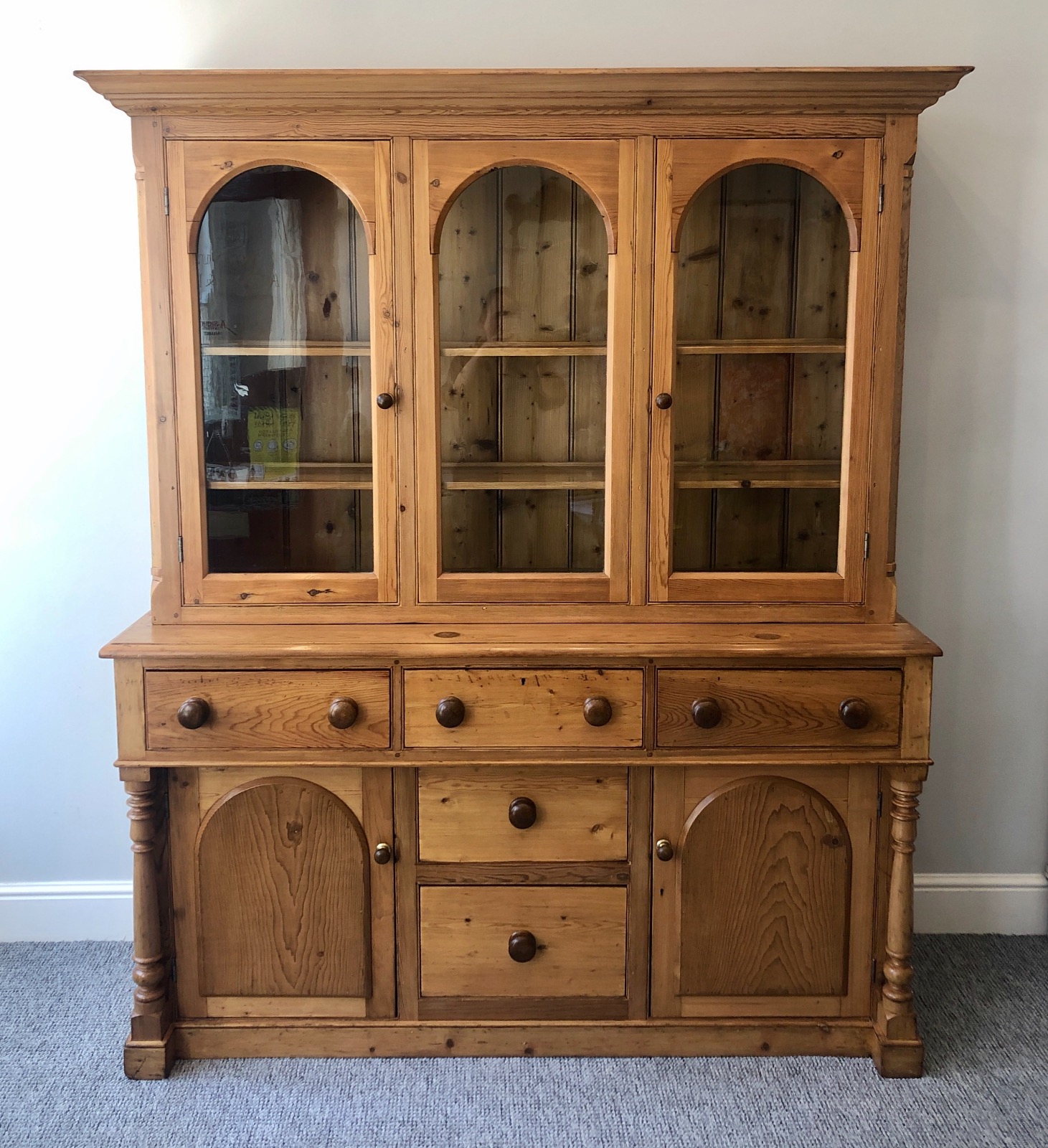 Antique West Country Glazed Pine Dresser (1 of 1) Antique West Country Glazed Pine Dresser (1 of 1)