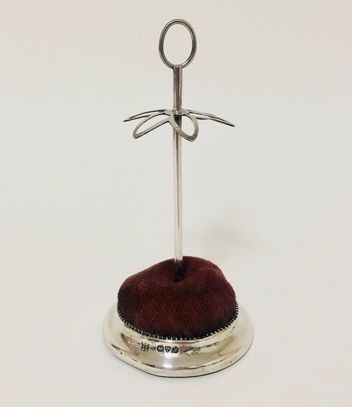 Antique Solid Silver Hat Pin Cushion Stand (1 of 8) Antique Solid Silver Hat Pin Cushion Stand (1 of 8)